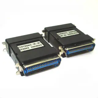000-3601 - Gender Changer 36M/36M Centronic Plastic Casing Std Blk 1