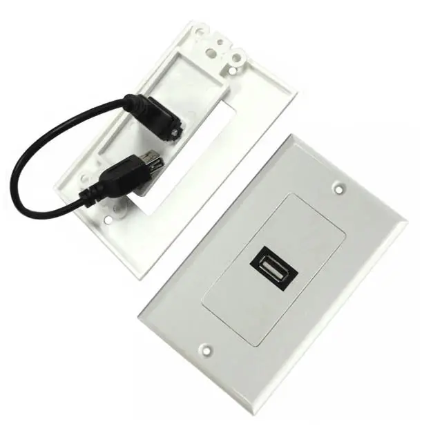 Cat-Usb1 - Wall Plate Usb A Fem Pigtail Plastic 1