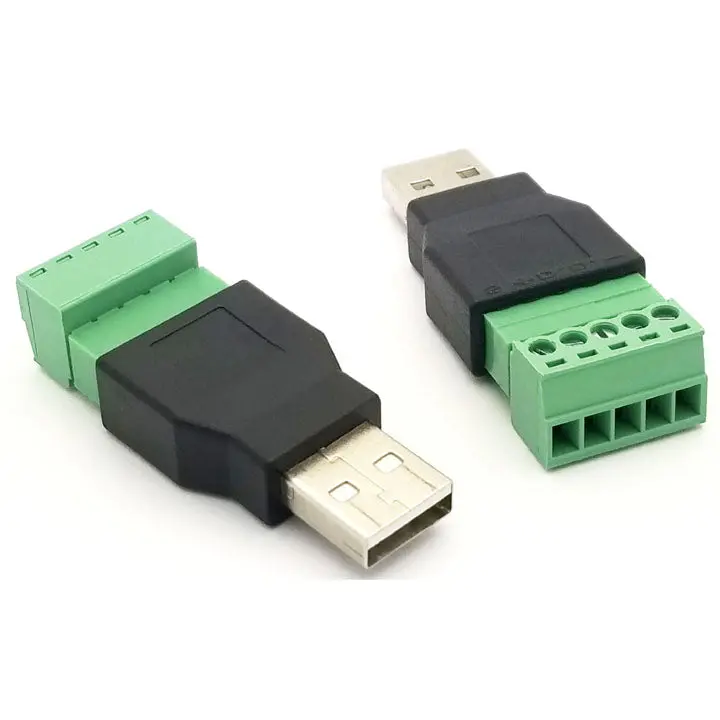 Cv051 - Usb Adapter A Male To 5Pin Screw Terminal 1