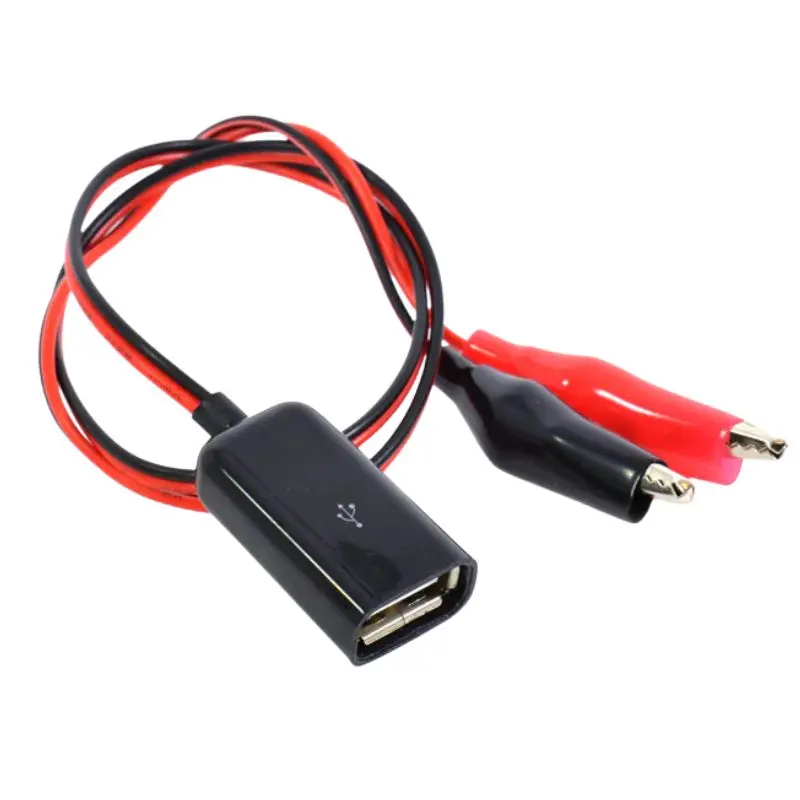 Zcabl-002810 - Usb Adapter A Female To Blk And Red Alligator Clips 50Cm 1
