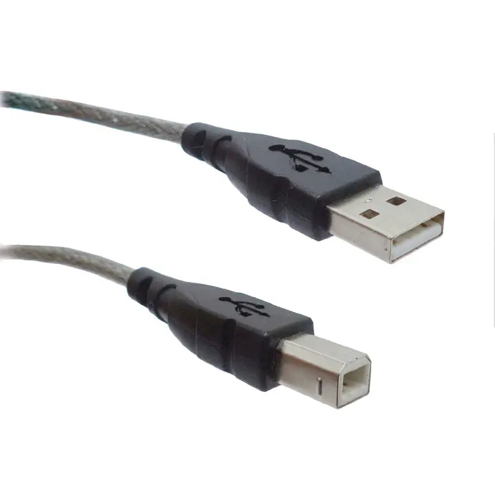 13-2B0123-801 - Usb Cable A-B Male/Male 6Ft Clear Shld 1