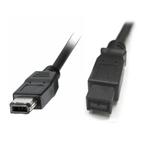 Vg016-10 - Firewire Cable 9M-6M 10Ft Black 1