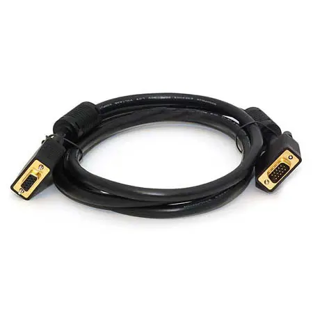 86 - Vga Ext Cable Dbhd15m/F 6Ft Black Gold Plated 1