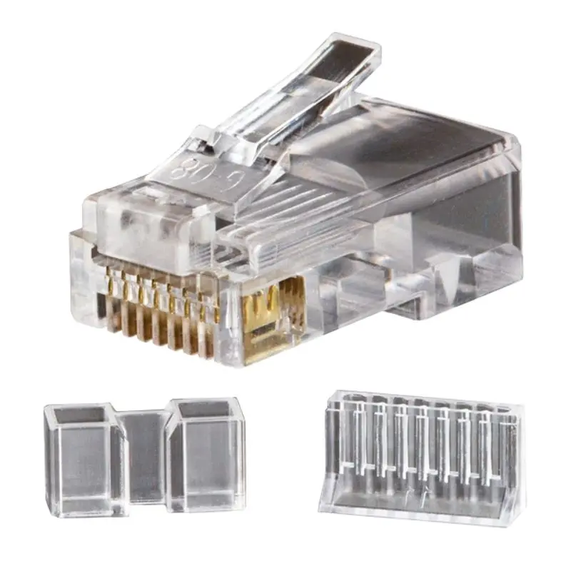 Cb9015-C6s - Modular Plug 8P8c Sol Sh Cat6 Flat 1