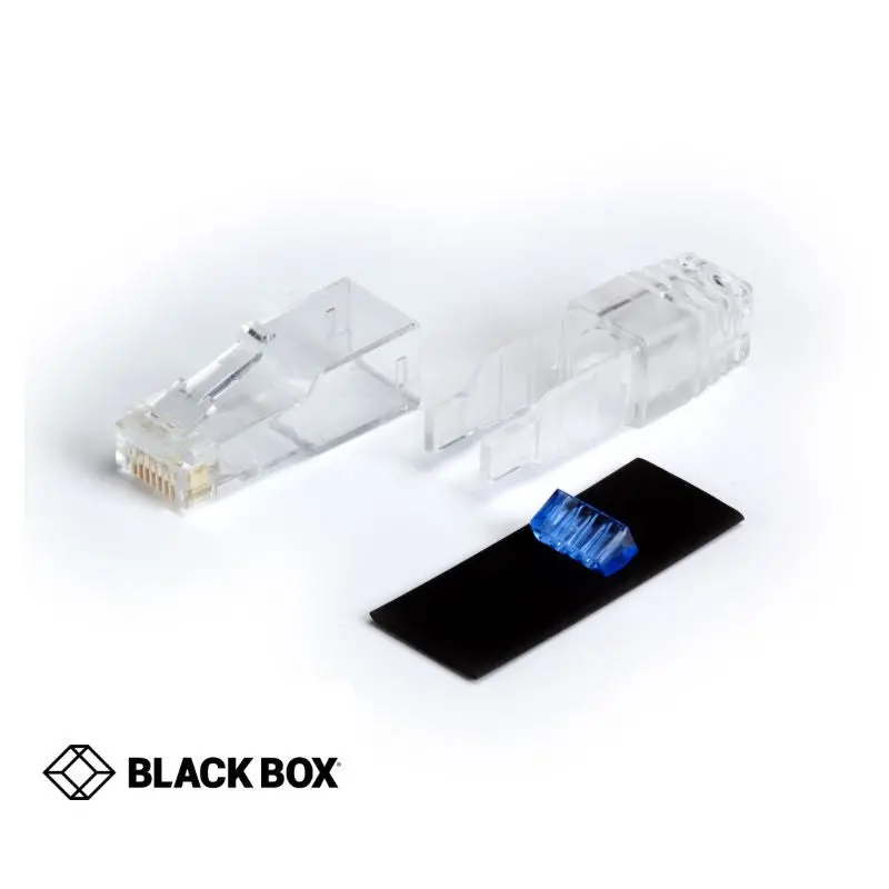 Fmtp6au-25Pak - Modular Plug 8P8c Sol Cat6a Rnd With Boot And Guide. (25 Pcs/Pkg) 1