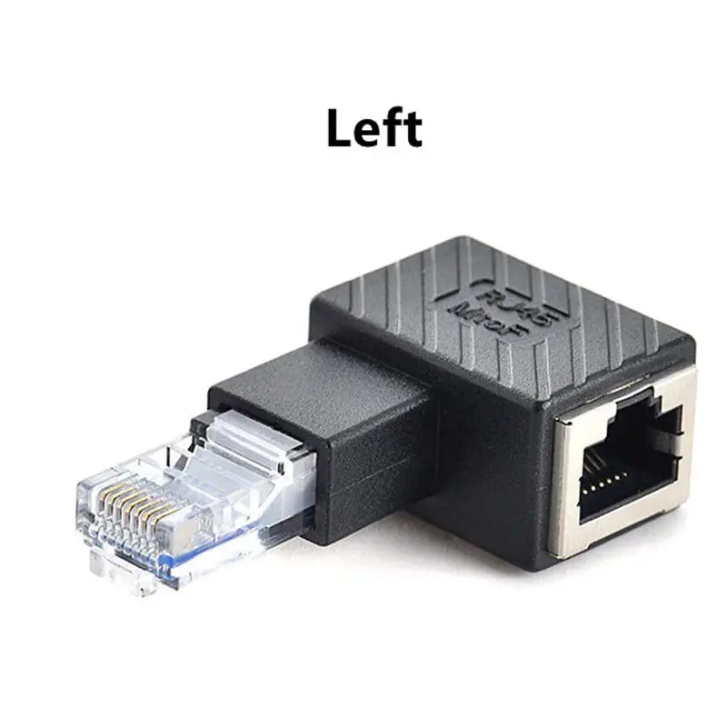 Agaa-9954 - Rj45 8P8c Plug/Jack Right Angle Adapter Cat5/6 Left Side 1