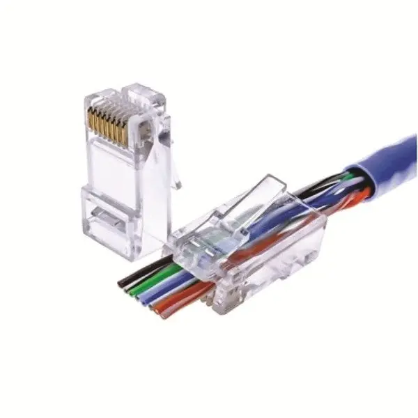 Ez-Cat6 - Modular Plug 8P8c Ez-Rj45 Cat6 Sol/Str Rnd (10 Pcs/Pkg) 1