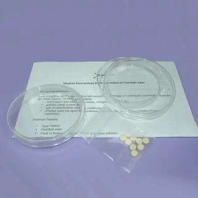 Bi515-0208 - Petri Dish 2 And Agar Tablets Powder Basic Nutrient Agar Kit 1
