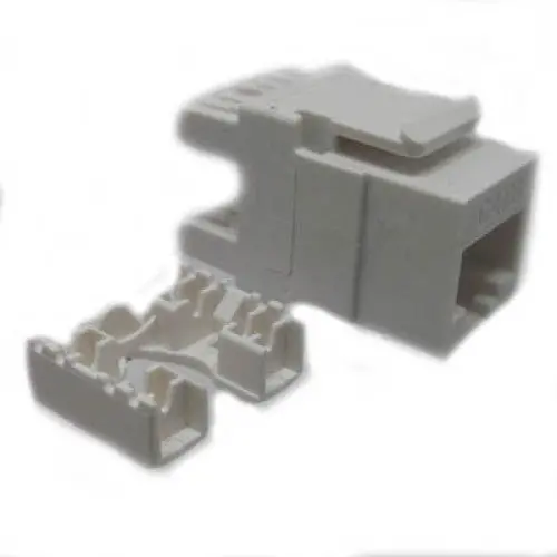 Oct2010-Cat5e-White - Keystone Jack Cat5e Wht 110 180Deg 1