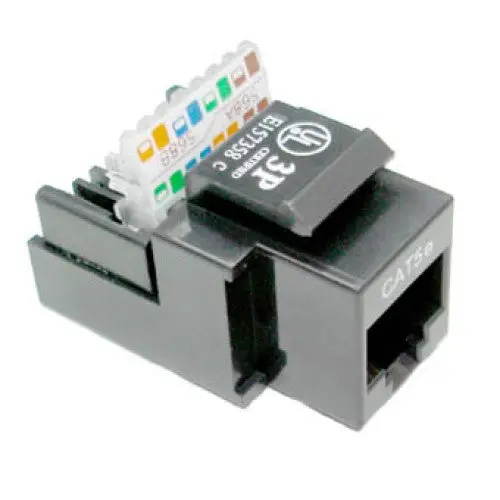 Kj2-Ce-Us/Bk - Keystone Jack Cat5e Blk Toolless  (10 Pcs/Pkg) 1
