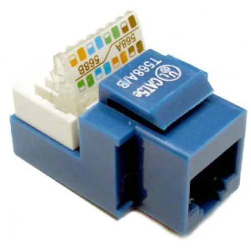 Kj2-Ce-Us/Bl - Keystone Jack Cat5e Blu Toolless  (10 Pcs/Pkg) 1