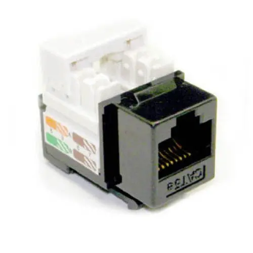 K1116.0 - Keystone Jack Cat5e Blk 110 90Deg 1