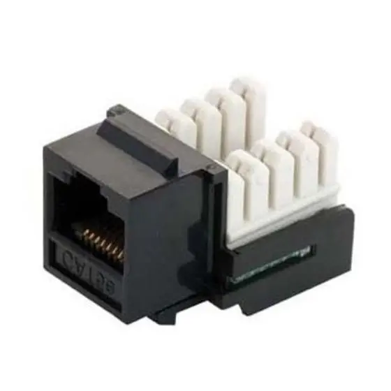 Cat5ej-Bk - Keystone Jack Cat5e Blk 110 90Deg 1