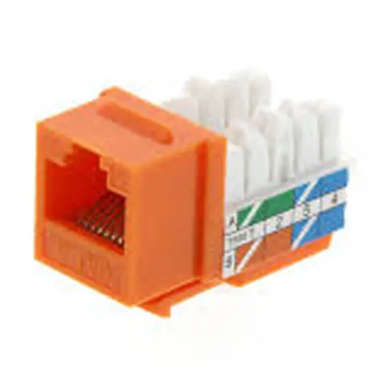 K1117.3 - Keystone Jack Cat5e Orange 110 1