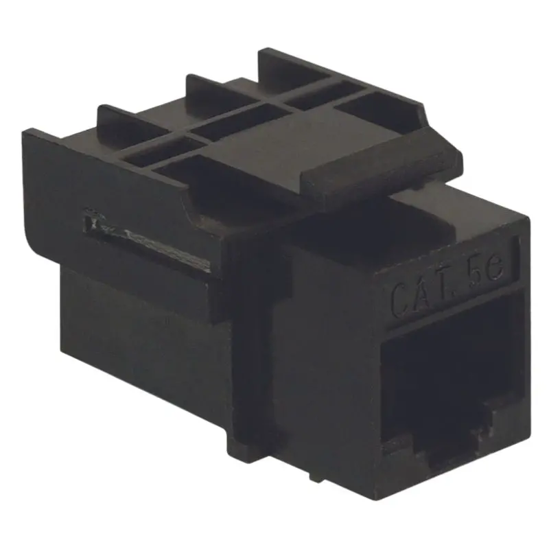 45-5439 - Keystone Coupler Cat5e Blk Jk-Jk 1