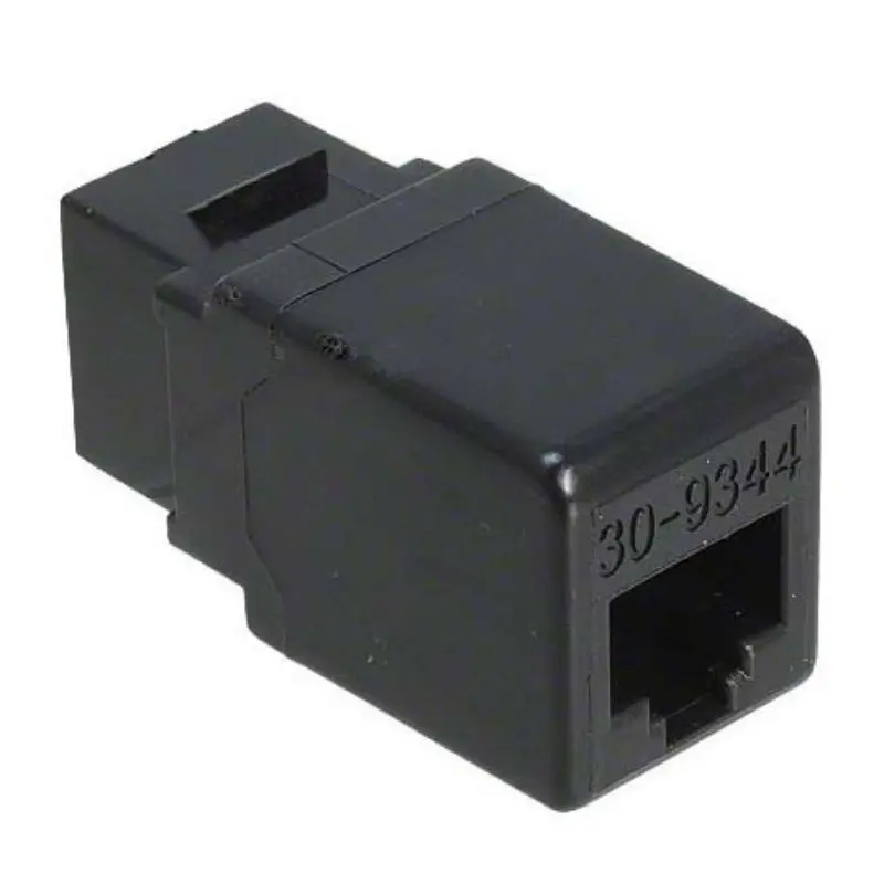 30-9344B - Keystone Coupler Cat5e Blk Jk-Jk 1
