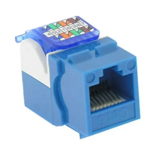 Agd-126D - Keystone Jack Cat6 Blu Toolless 1
