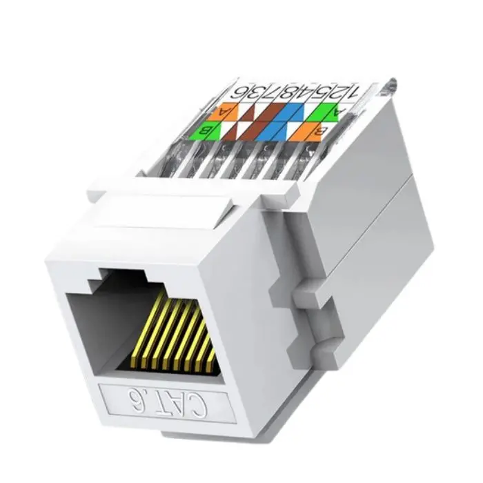 Agd-128D-10 - Keystone Jack Cat6 Wht Toolless  (10 Pcs/Pkg) 1