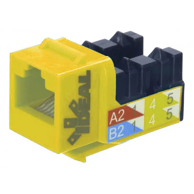 89-760Yl - Keystone Jack Cat6 Yel 110 1