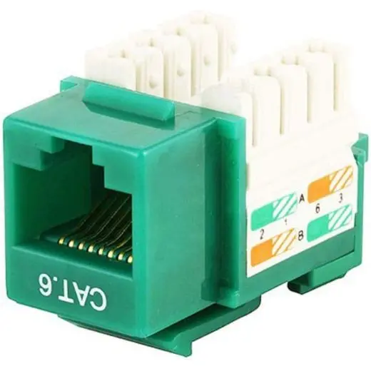 Np-J6gn - Keystone Jack Cat6 Grn 110 1