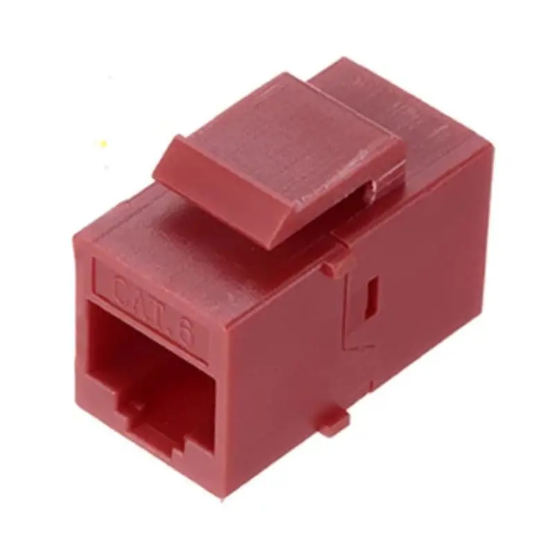Agd-202A - Keystone Coupler Cat6 Red Jk-Jk 1