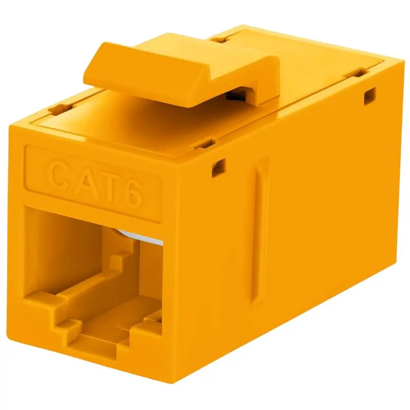 Agd-204A - Keystone Coupler Cat6 Yel Jk-Jk 1