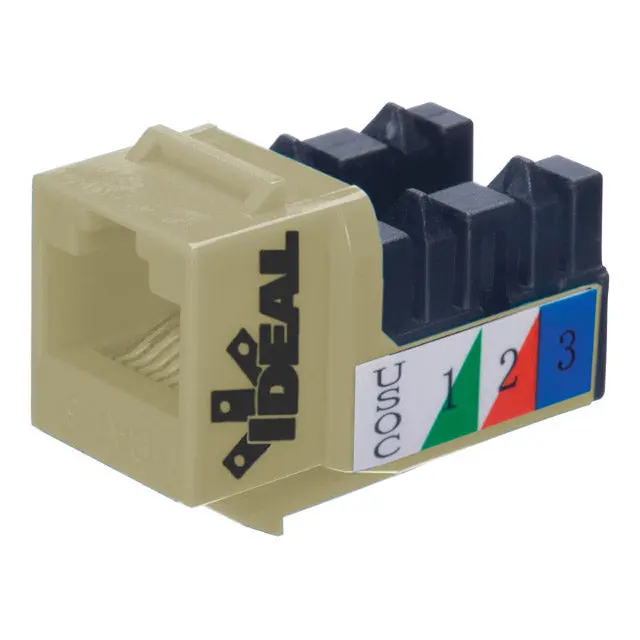 89-780Iv - Keystone Jack Cat3 Ivory 110 1