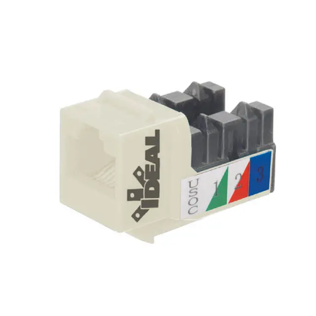 89-780Wh - Keystone Jack Cat3 Wht 110  (10 Pcs/Pkg) 1