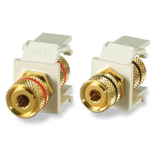 2782098 - Keystone Coupler Binding Post Red/Blk Gold Screw (2 Pcs/Pkg) 1