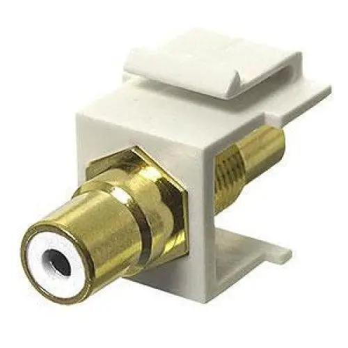 Cat-513Sw - Keystone Coupler Rca Wht Jk-Jk 1