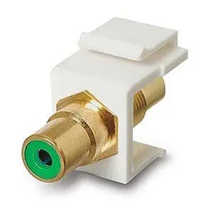 Cat-513G - Keystone Coupler Rca Grn Jk-Jk 1