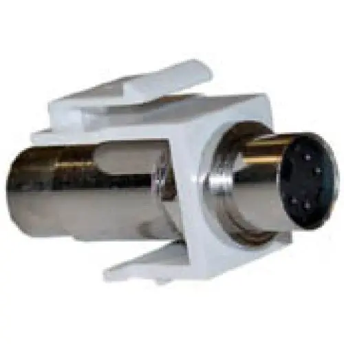 Mu5vhs-Wh - Keystone Coupler Svideo Jk-Jk Gold 1