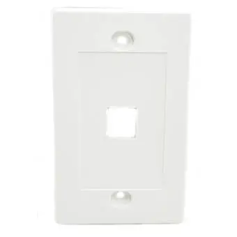 8041 - Wall Plate 1Port White Design 1