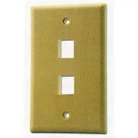 89-742Iv - Wall Plate 2Port Ivory 1