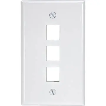 Np-Jf3w - Wall Plate 3Port White 1