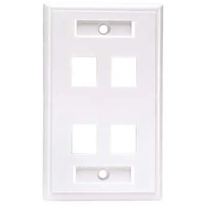2782007 - Wall Plate 4Port White 1