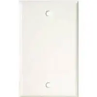 Cat503-0 - Wall Plate Blank White Plastic 1
