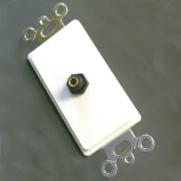 75-1461 - Wall Plate Decora Insert 3.5Mm Stereo Jack 1