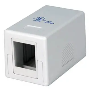 Cat-501 - Surface Box 1Port White 1