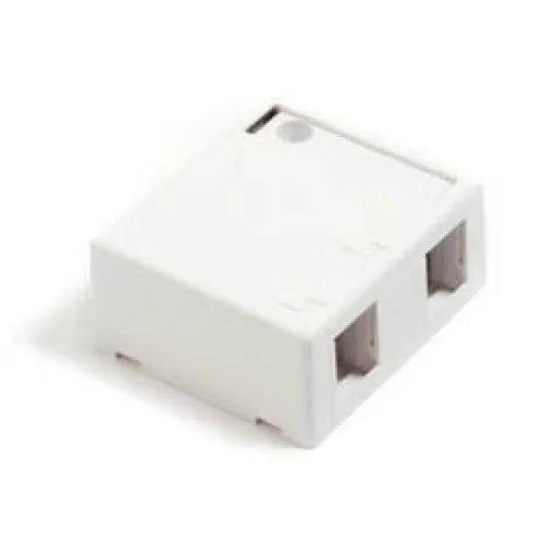 722-41089-2Wp - Surface Box 2Port White Screw Mountable 1