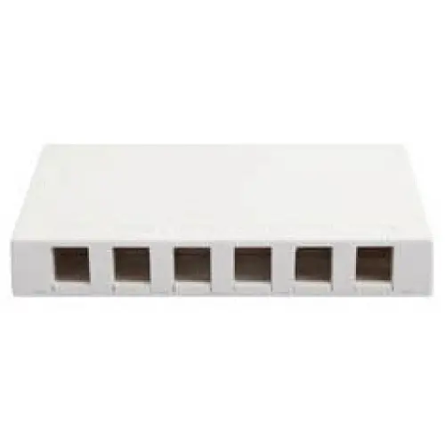 Sm12-Kx - Surface Box 6Port White 1