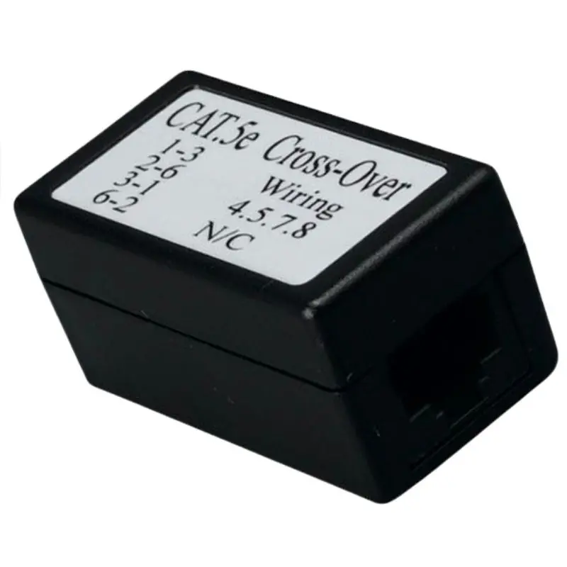 Cb-9016R - Mod Coupler 8P8cjk Cross-Over Cat5e Black 1