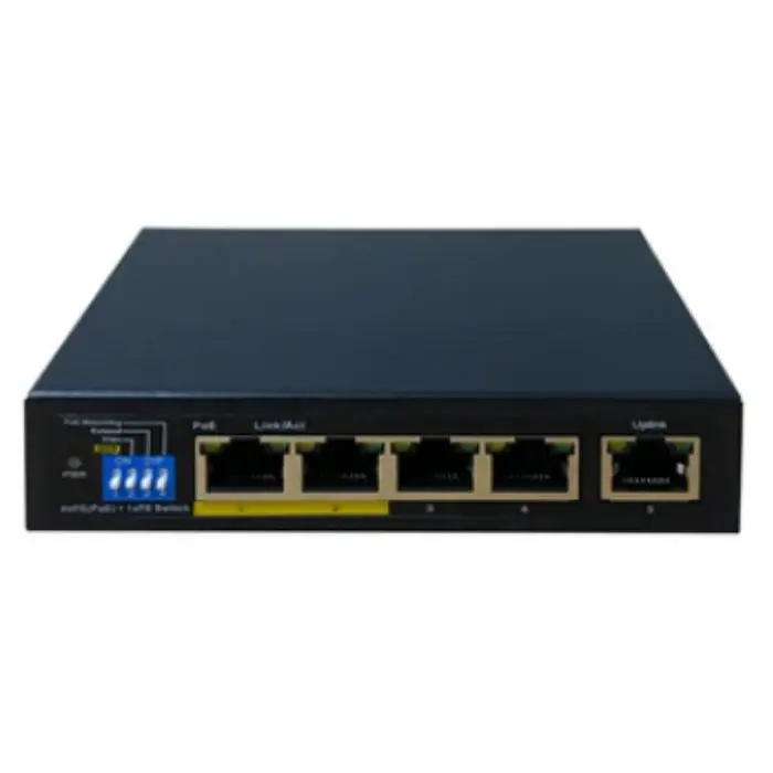 D7006f-4P-60 - Poe Switch 4Port Gigabit 65W Max +1 Uplink Port 1