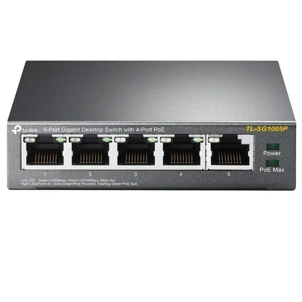 Tl-Sg1005p - Poe Switch 4Port Gigabit +1 Non Poe Port 1