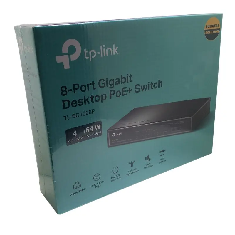 Tl-Sg1008p - Poe Switch 8Port Gigabit With 4Port Poe+ Ports With 64W 1