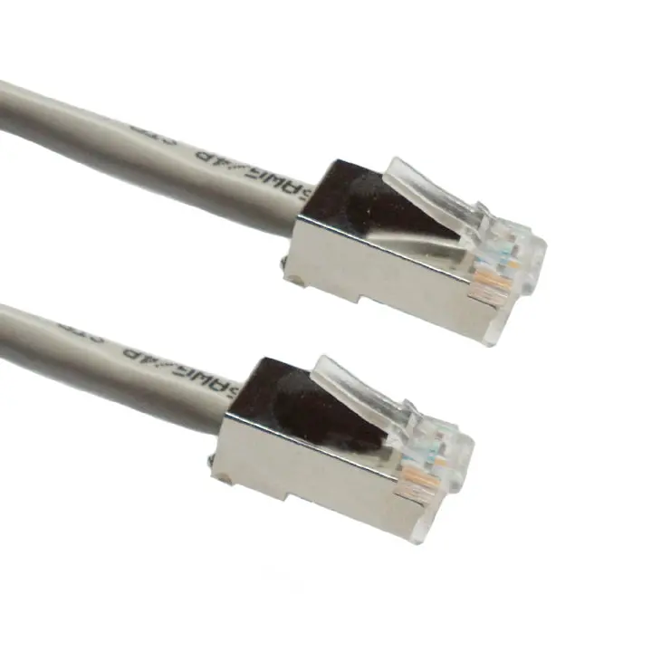 Stp-Usa-667 - Patch Cord Cat5e Gry 8In Shield  (10 Pcs/Pkg) 1