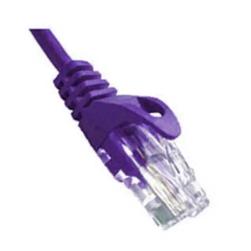 Cat-350-010-Purple - Patch Cord Cat5e Pur 10Ft Snagless Boot 1