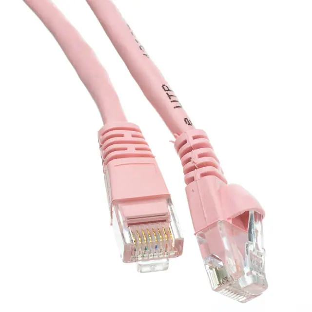 Evnsl26e-0050 - Patch Cord Cat5e Pink 50Ft Snagless Boot 1
