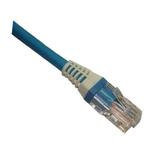 85-740 - Patch Cord Cat5e Blu 10Ft Boot Wht 1