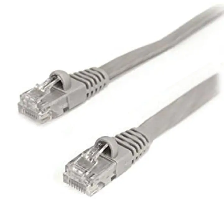 871-2879 - Patch Cord Cat5e Gry 25Ft Flat Snagless Boot 1